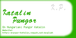 katalin pungor business card